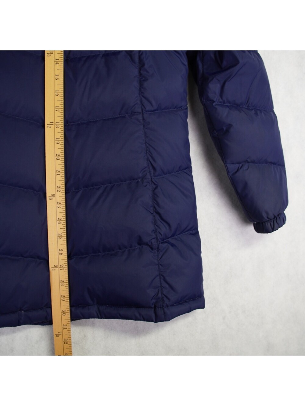 L.L. Bean Women’s Quilted Goose Down Puffer Jacket Sz S Navy Warm Outdoor Coat - Picture 12 of 15